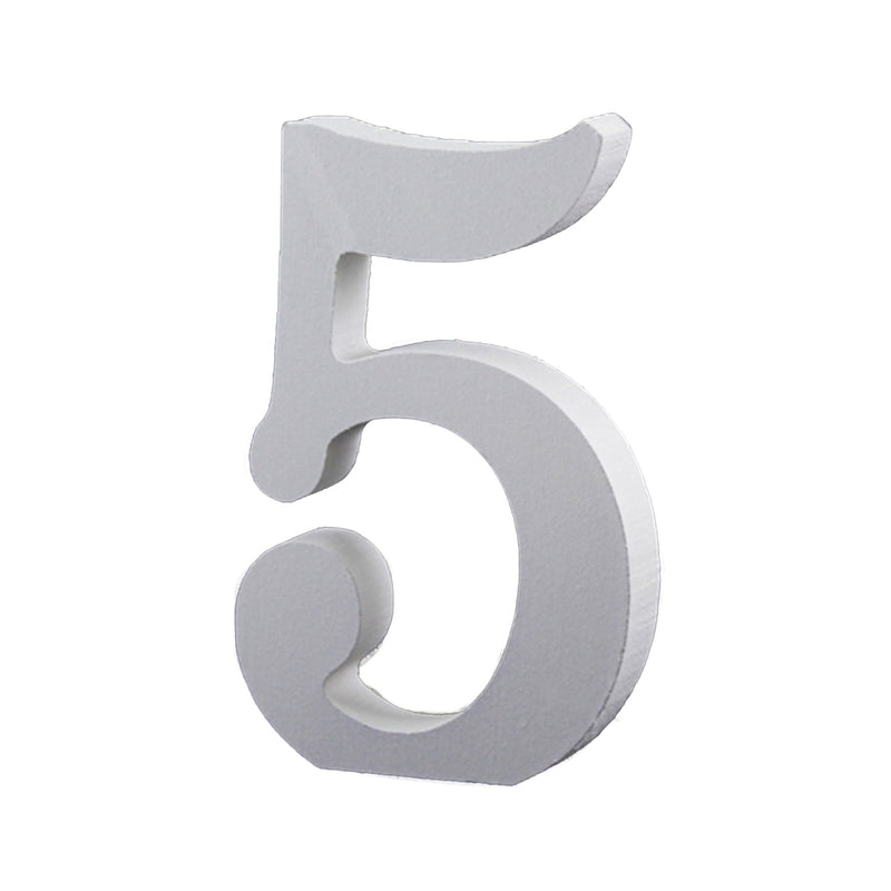 Small Wooden Numbers for DIY Crafts, Home Wall Decor, 3.5 inches, 1 Piece