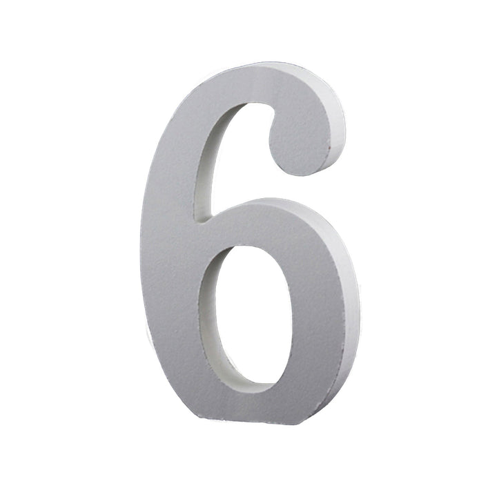 Small Wooden Numbers for DIY Crafts, Home Wall Decor, 3.5 inches, 1 Piece