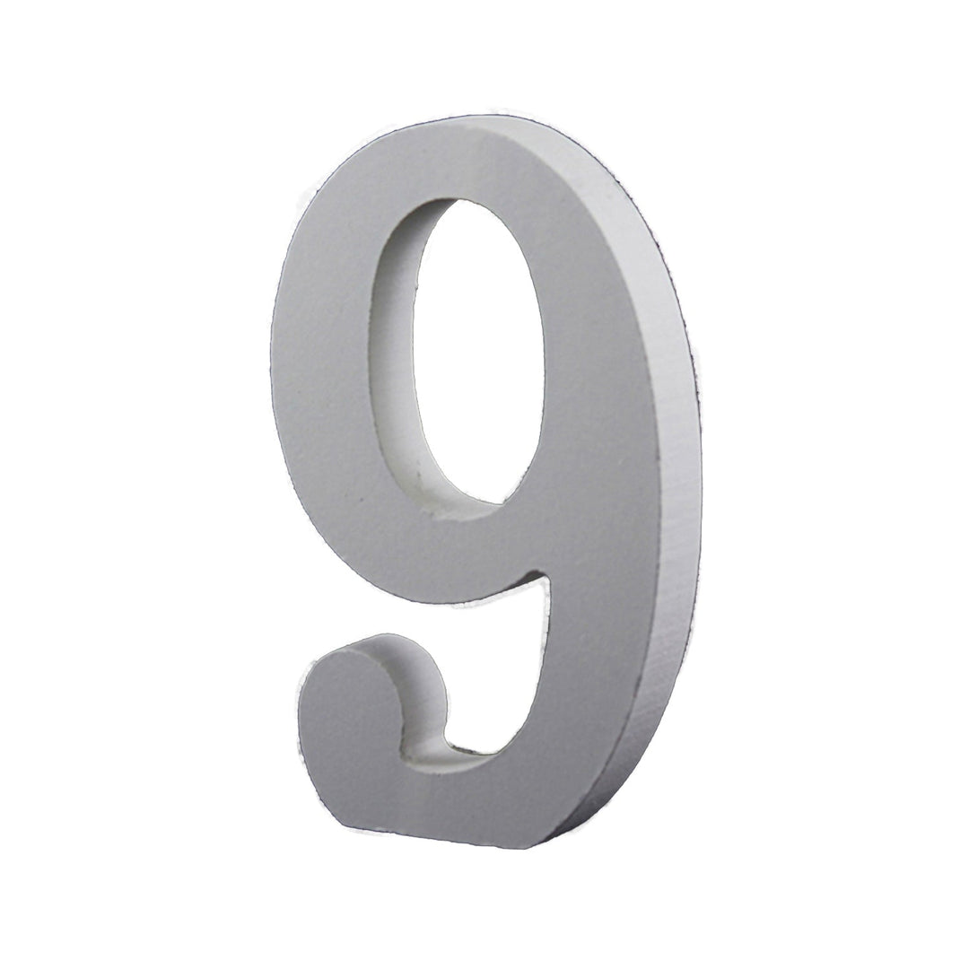 Small Wooden Numbers for DIY Crafts, Home Wall Decor, 3.5 inches, 1 Piece,   12-Pack