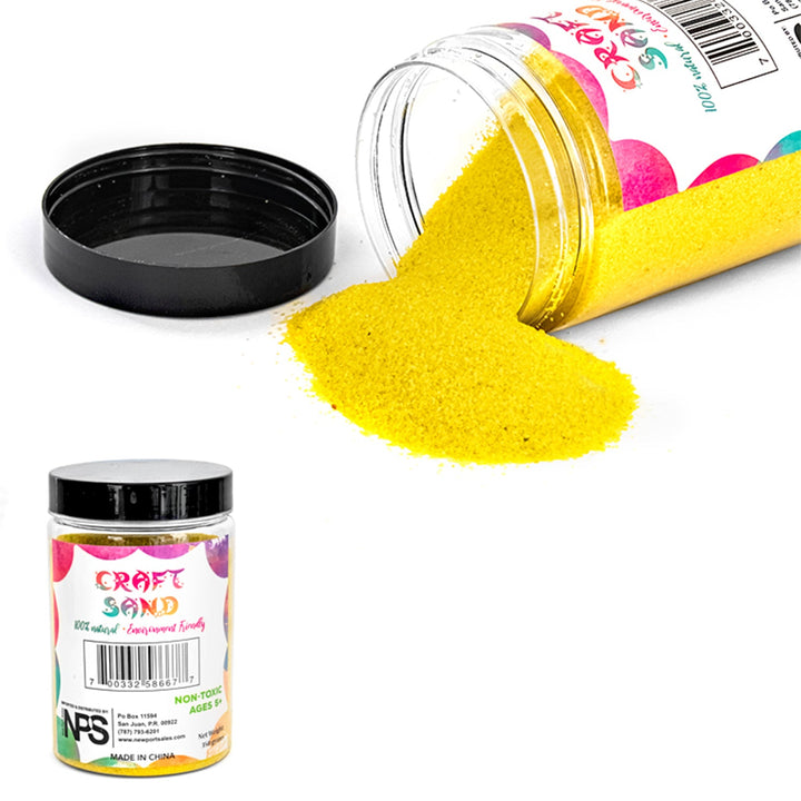 Decorative Sand Fine Grain, Color Variety, 350 grams, 1 bottle, 6-Pack