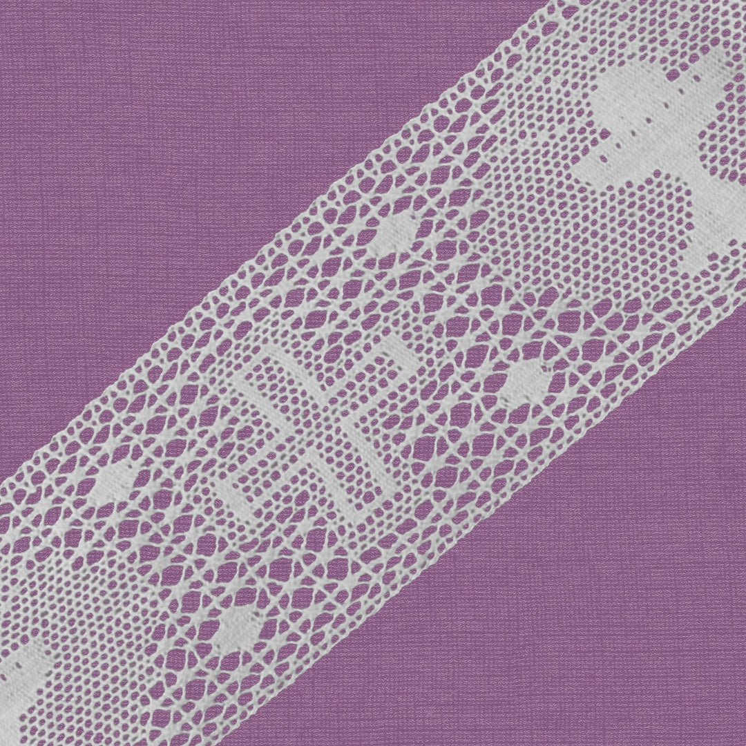 Cluny Lace, Spanish Cotton, White Color, 3 1/4 inches, 33Yards Pack