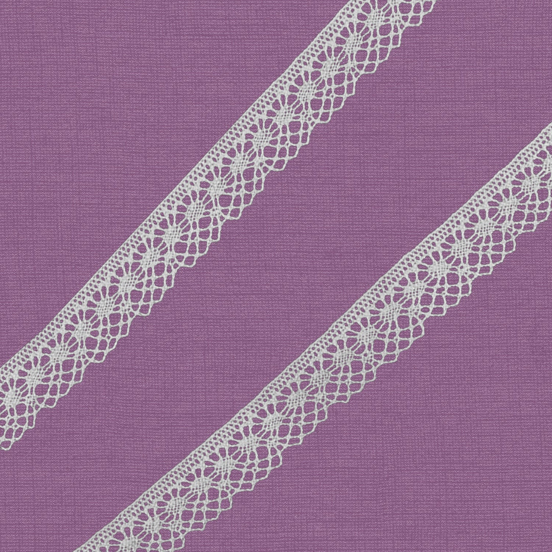 Cluny Lace, Spanish Cotton, White and Beige, 1/2 inch, 33Yards Pack