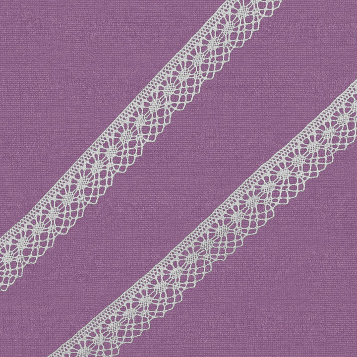 Cluny Lace, Spanish Cotton, White and Beige, 1/2 inch, 33Yards Pack