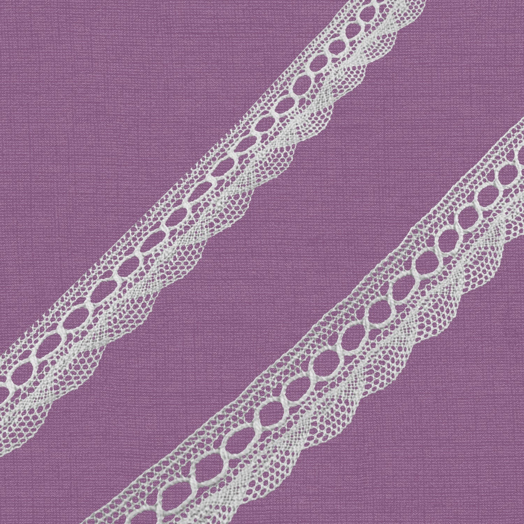 Cluny Lace, Spanish Cotton, White and Beige, 1 inch