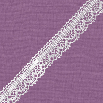 Cluny Lace, Spanish Cotton, White and Beige, 3/4 inch