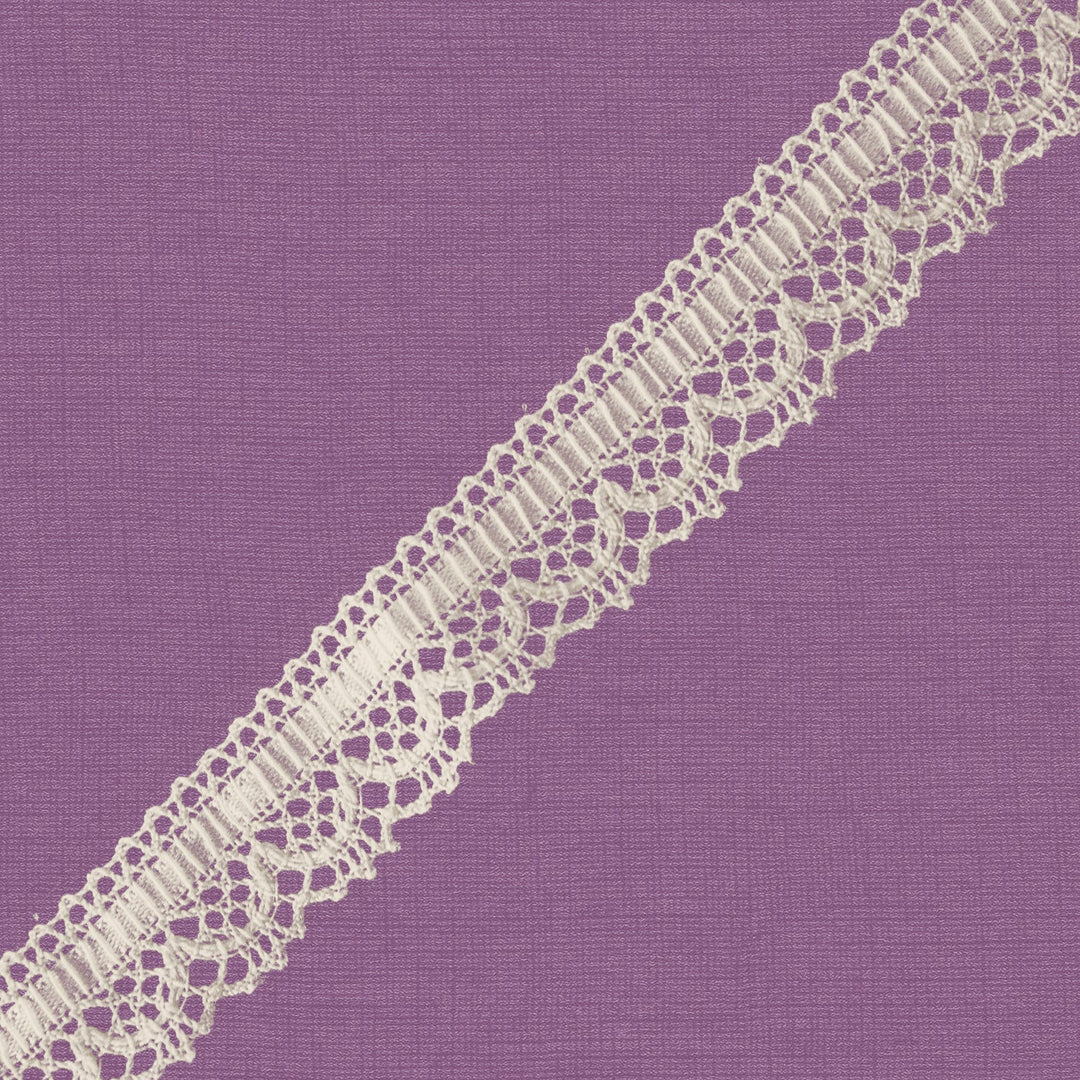 Cluny Lace, Spanish Cotton, White and Beige, 3/4 inch, 33Yards Pack