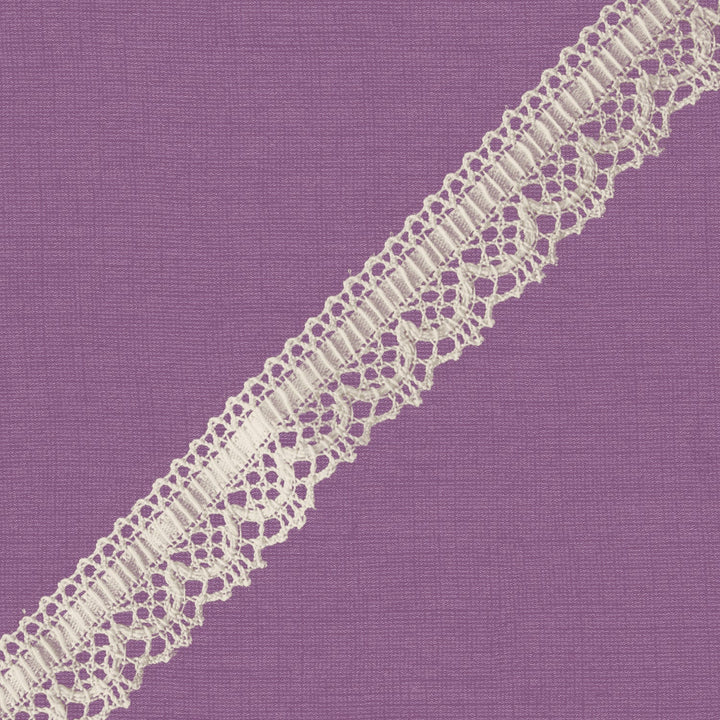Cluny Lace, Spanish Cotton, White and Beige, 3/4 inch, 33Yards Pack