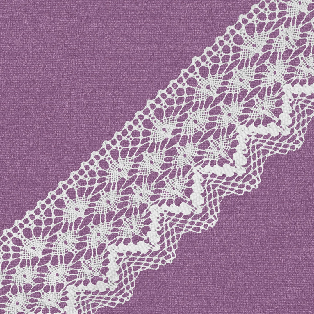 Cluny Lace, Spanish Cotton, White Color, 2 inches, 33Yards Pack