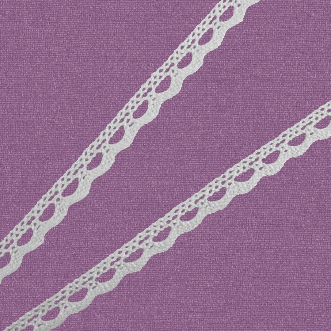 Cluny Lace, Spanish Cotton, White Color, 1/4 inche, 33Yards Pack