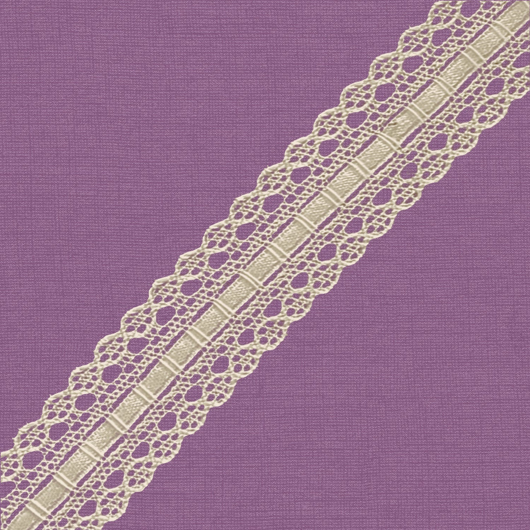 Cluny Lace, Spanish Cotton, White and Beige, 3/4 inch, 33Yards Pack