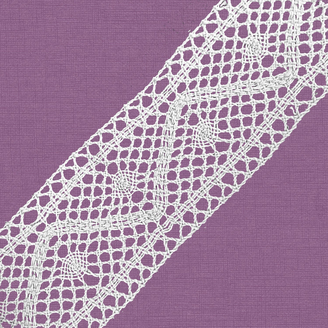 Cluny Lace, Spanish Cotton, Fantasy Lace, White, 1 1/2" inches, 33Yards Pack