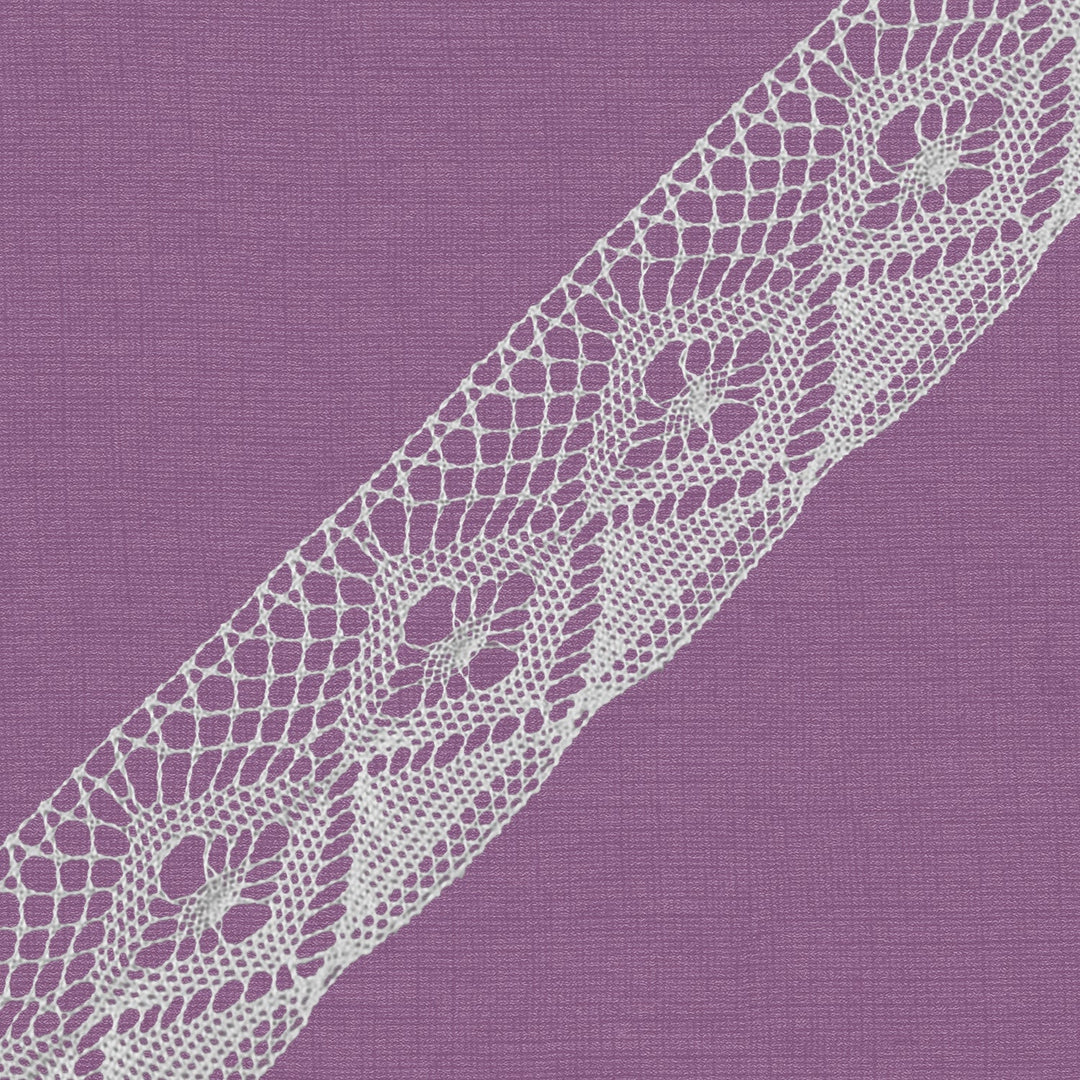 Cluny Lace, Spanish Cotton, White and Beige, 1 inch, 33Yards Pack