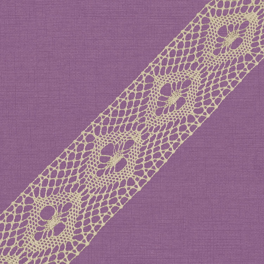 Cluny Lace, Spanish Cotton, White and Beige, 1 inch