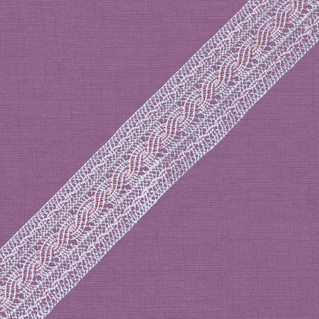 Cluny Lace, Spanish Cotton, Fantasy Lace, White, 1 1/4 inches