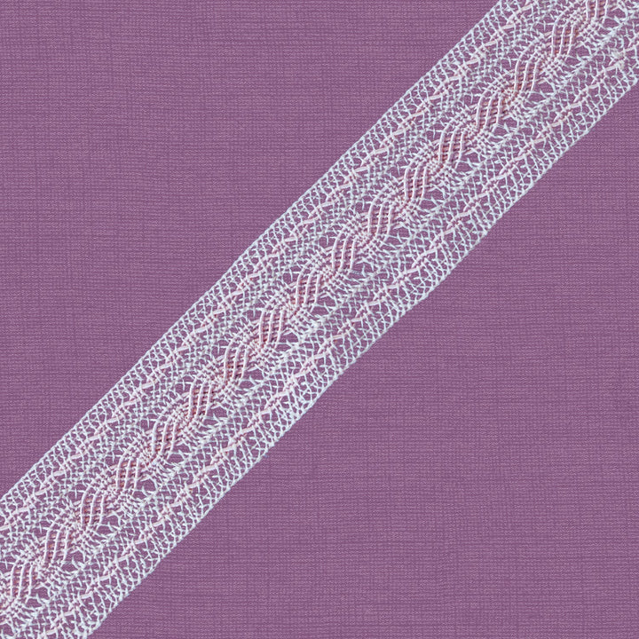 Cluny Lace, Spanish Cotton, Fantasy Lace, White, 1 1/4 inches, 33Yards Pack