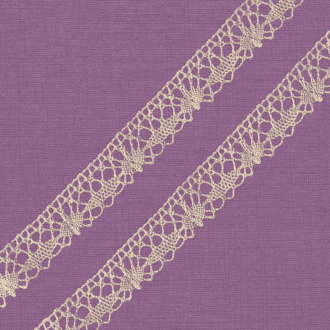 Cluny Lace, Spanish Cotton, White and Beige, 1/2 inch