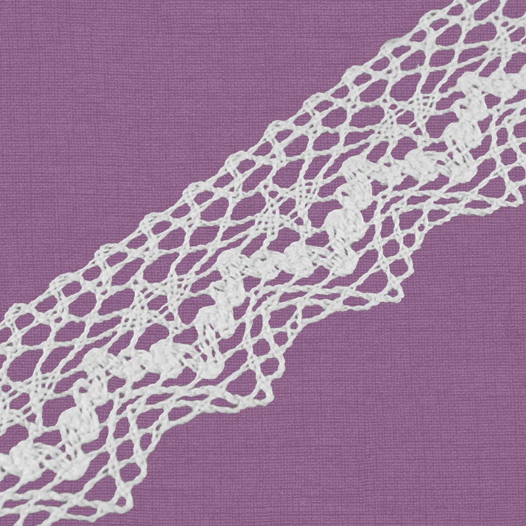 Cluny Lace, Spanish Cotton, White and Beige, 1 1/4 inches