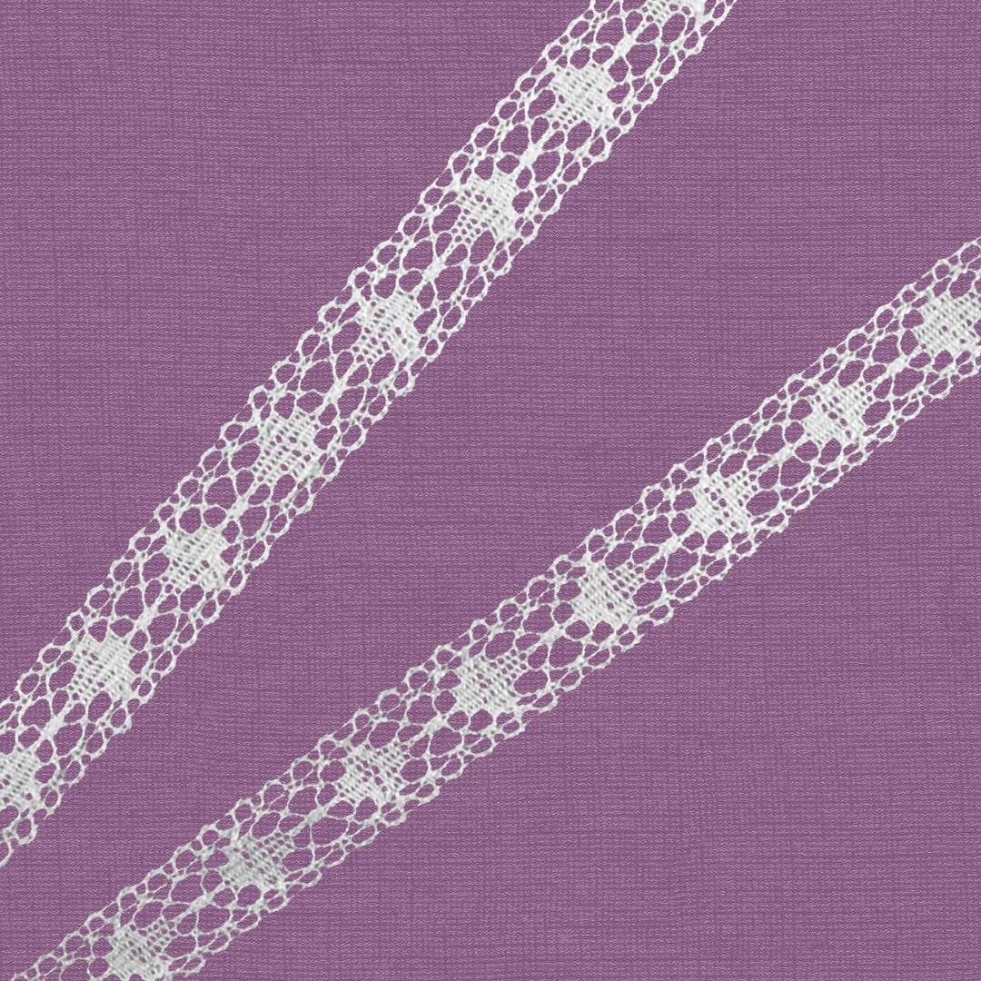 Cluny Lace, Spanish Cotton, White, 1/2 inche