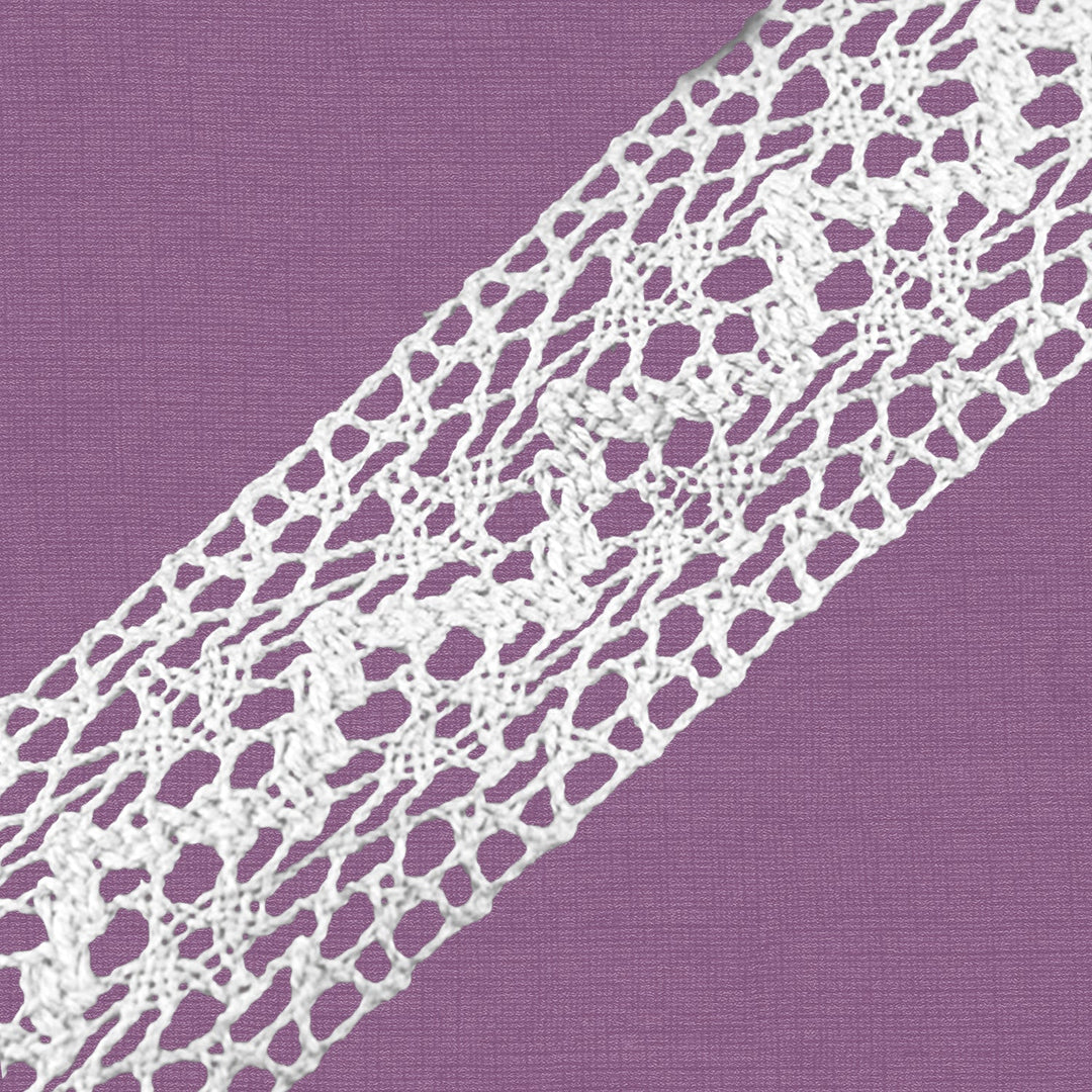 Cluny Lace, Spanish Cotton, White, 1 3/4 inches, 33Yards Pack