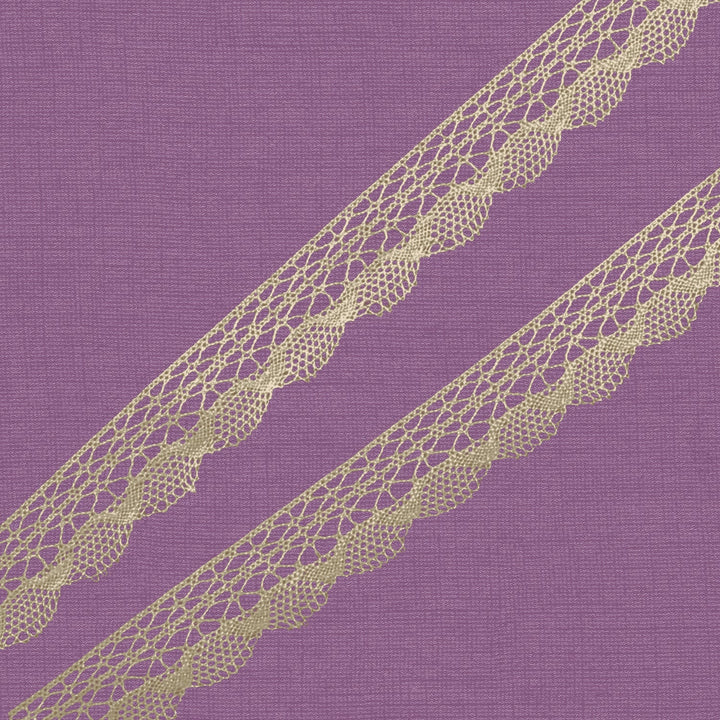 Cluny Lace, Spanish Cotton, White and Beige, 5/8 inche, 33Yards Pack