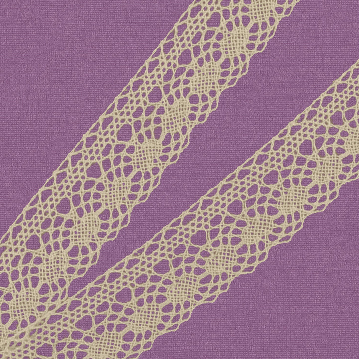 Cluny Lace, Spanish Cotton, White and Beige, 1 1/4 inches