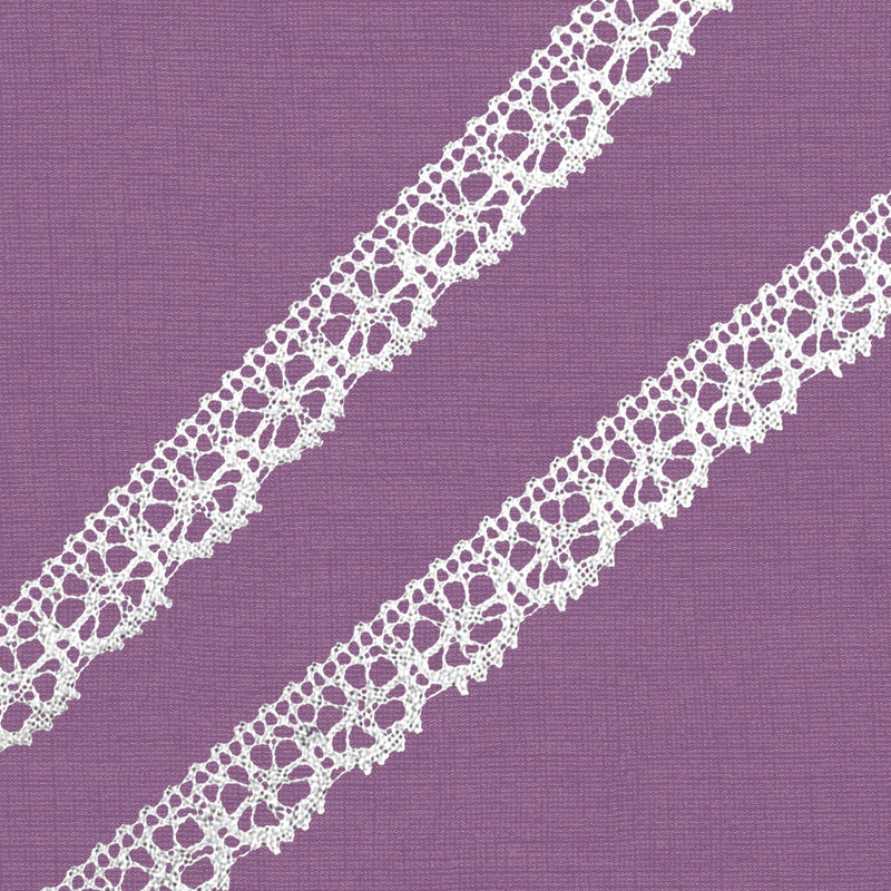 Cluny Lace, Spanish Cotton, White Color, 1/2 inches