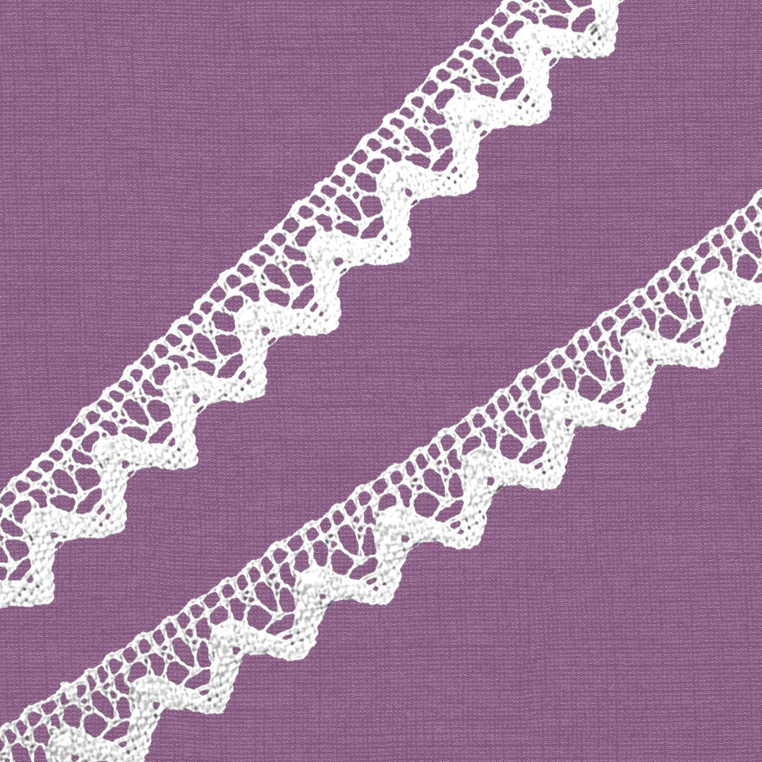 Cluny Lace, Spanish Cotton, White Color, 1/2 inche