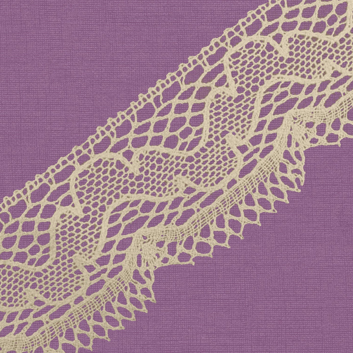 Cluny Lace, Spanish Cotton, White and Beige, 3 inches