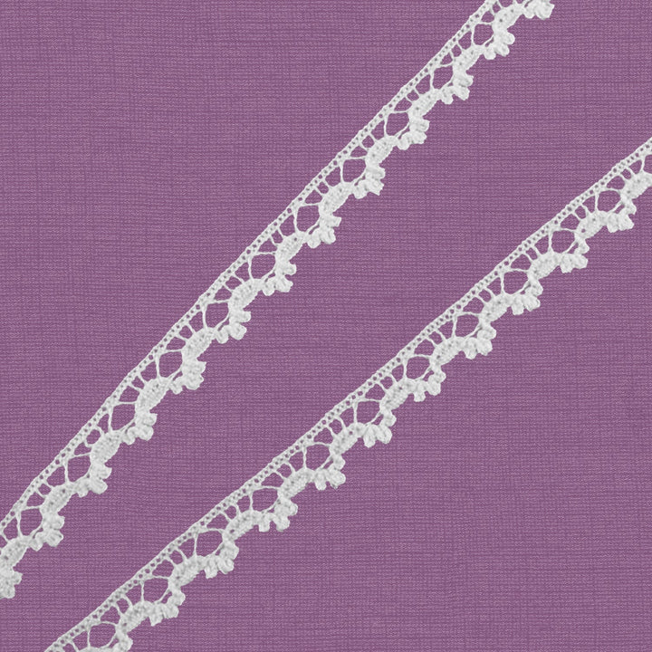 Cluny Lace, Spanish Cotton, White and Beige, 1/4 inche