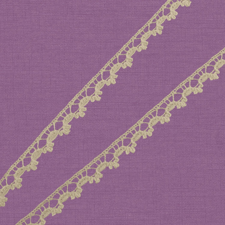 Cluny Lace, Spanish Cotton, White and Beige, 1/4 inche
