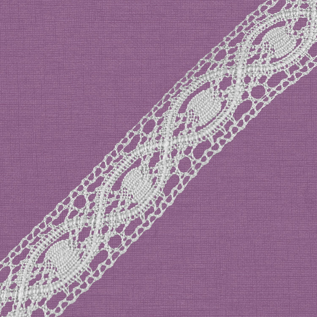 Cluny Lace, Spanish Cotton, White and Beige, 5/8 inche, 33Yards Pack