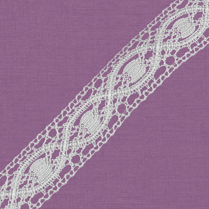 Cluny Lace, Spanish Cotton, White and Beige, 5/8 inche, 33Yards Pack