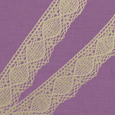 Cluny Lace, Spanish Cotton, White and Beige, 1 1/2 inches