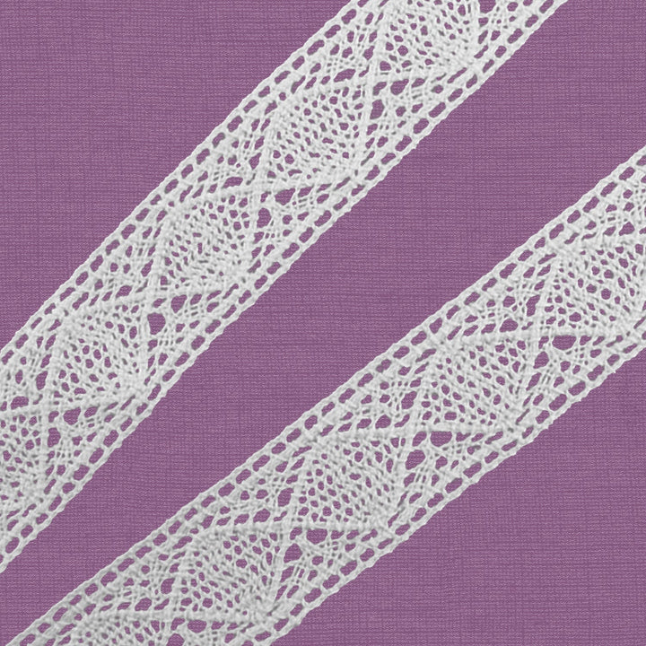 Cluny Lace, Spanish Cotton, White and Beige, 1 1/4 inches, 33Yards Pack