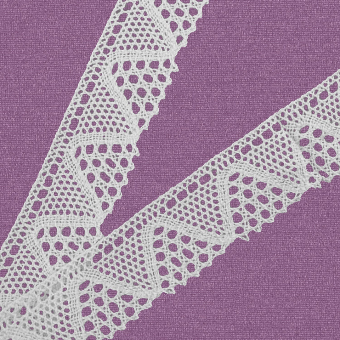 Cluny Lace, Spanish Cotton, White and Beige, 1 1/2 inches