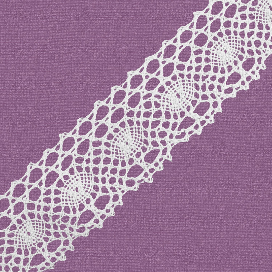 Cluny Lace, Spanish Cotton, White and Beige, 1-3/4 inches