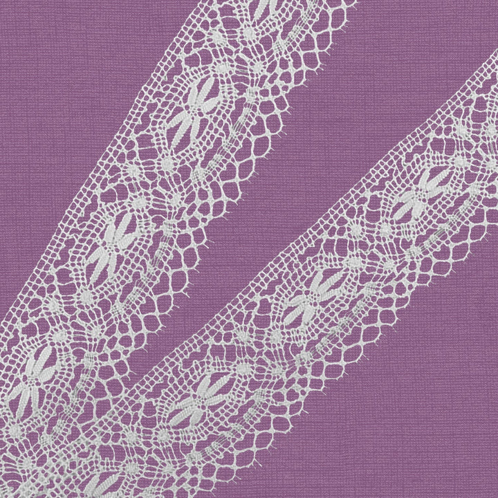 Cluny Lace, Spanish Cotton, White and Beige, 2 1/4 inches