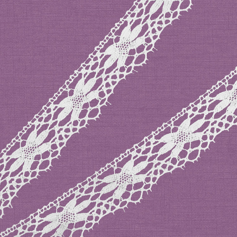 Cluny Lace, Spanish Cotton, White, 1 inches