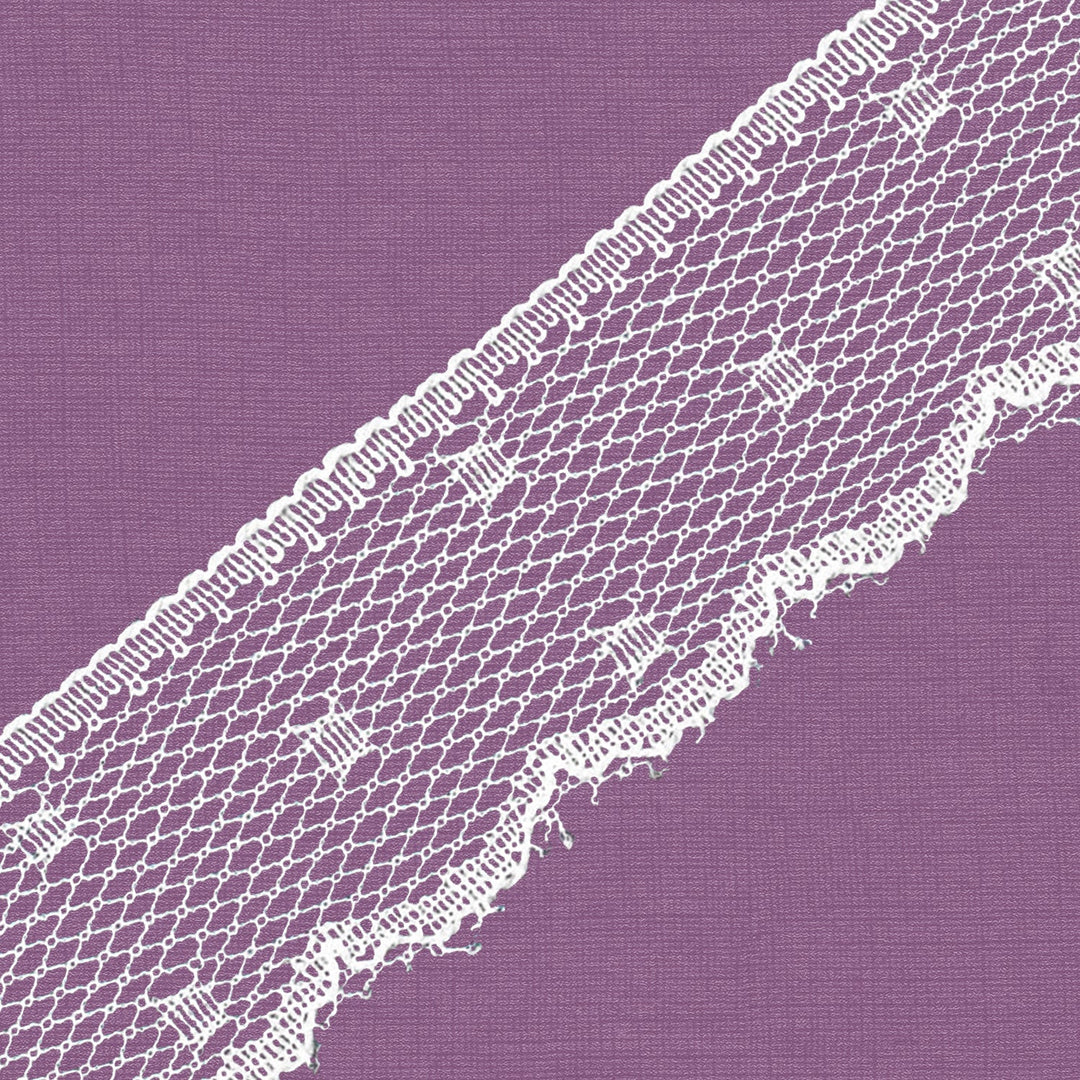 Cluny Lace, Spanish Cotton, Valencien, White, 7/8 inches