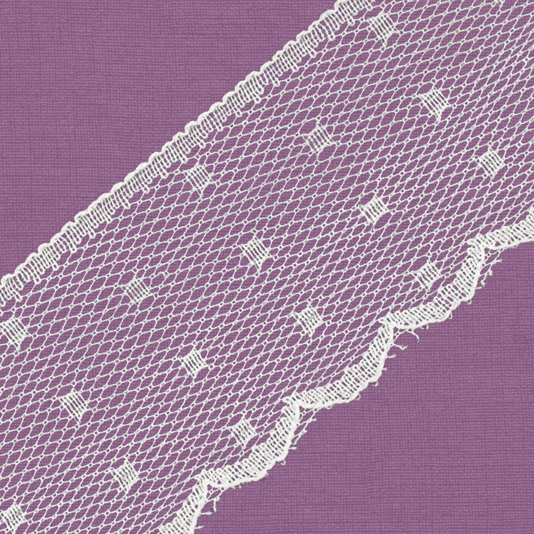 Cluny Lace, Spanish Cotton, Valencien, White, 2 inches, 59Yards Pack