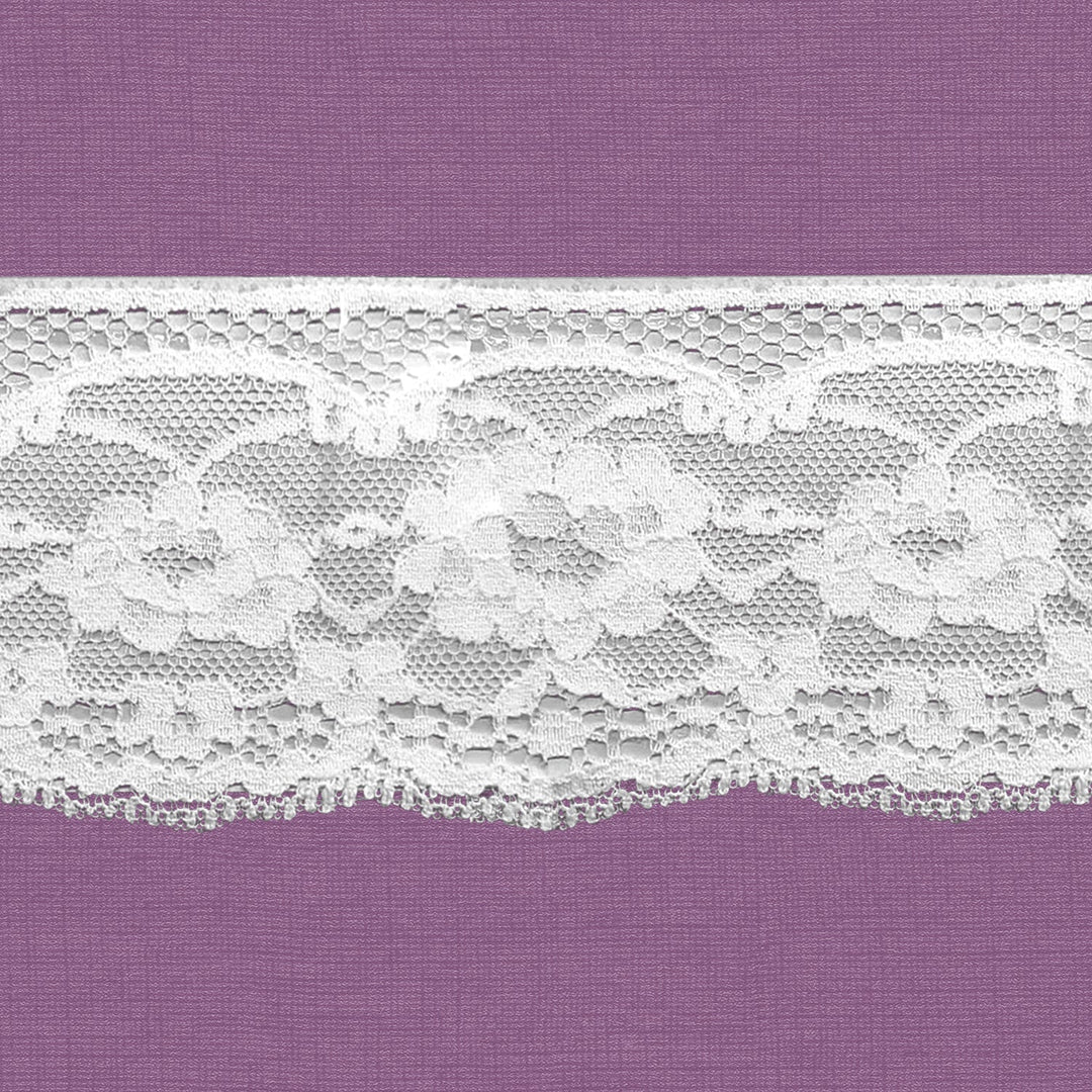 Cluny Lace, Spanish Cotton, Valencien, White, XX inches, 55Yards Pack