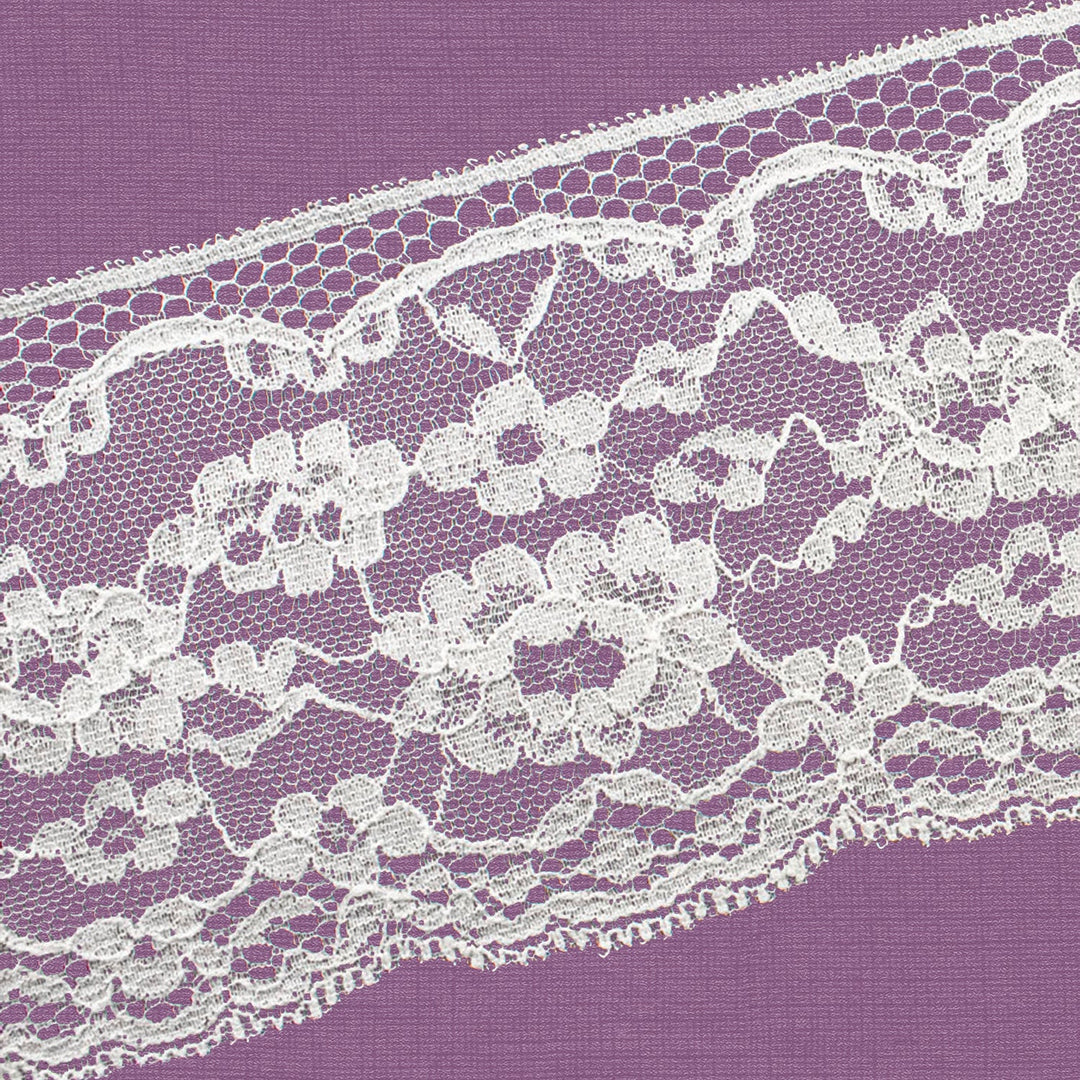 Cluny Lace, Spanish Cotton, Valencien, White, 3 1/4 inches, 51Yards Pack