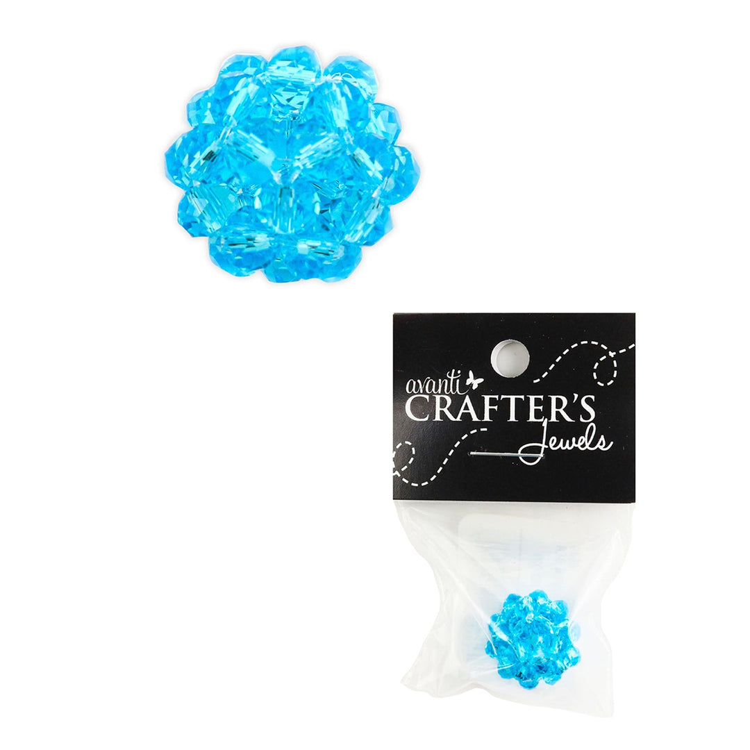 Glass Woven Bead for Jewelry, 14mm, 1 Pieces