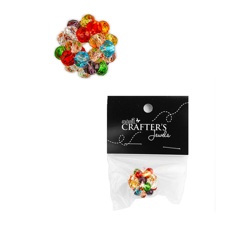 Glass Woven Bead for Jewelry, 14mm, 1 Pieces