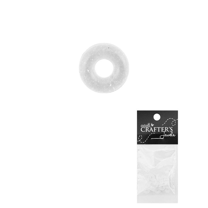 Stopper Beads, Black and White, 2mm, 25 Pieces, 12-Pack