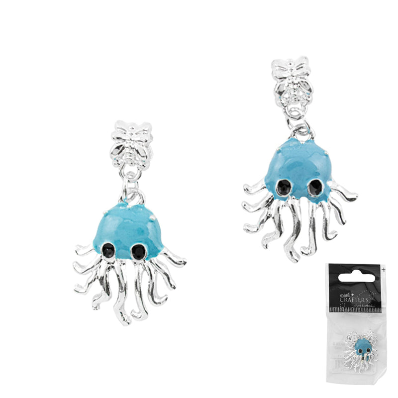 Octopus Squid Pendant, Color Variety, 2 Pieces