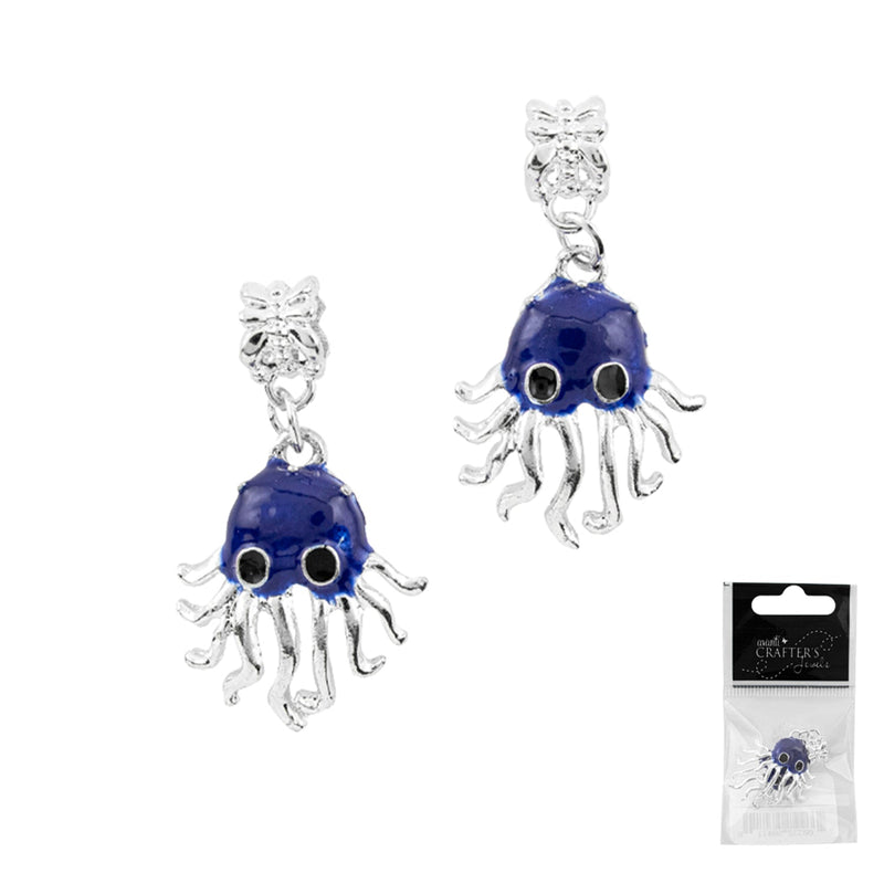 Octopus Squid Pendant, Color Variety, 2 Pieces, 12-Pack