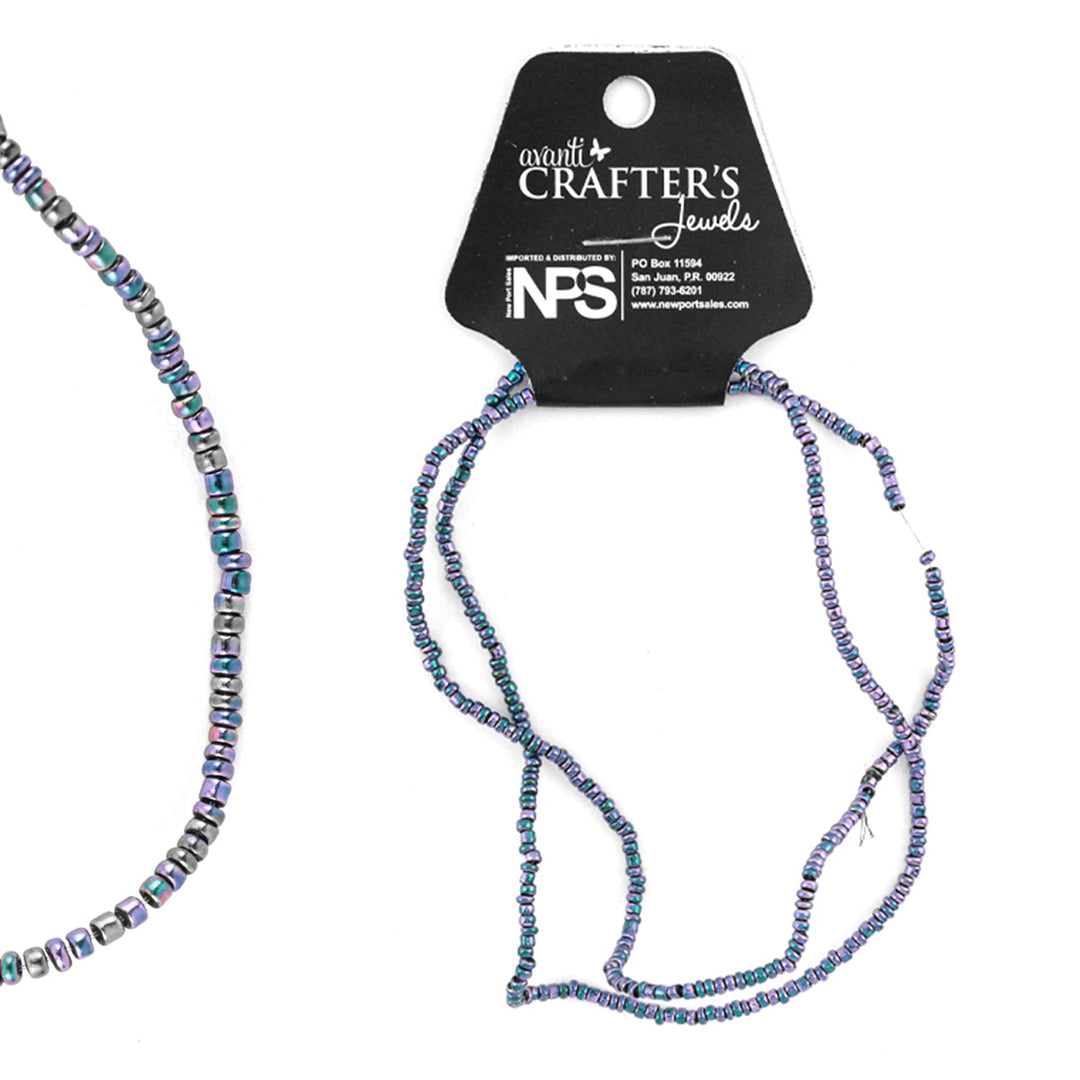 Glass Beads, Color Variety, 2x1mm, 1 Piece