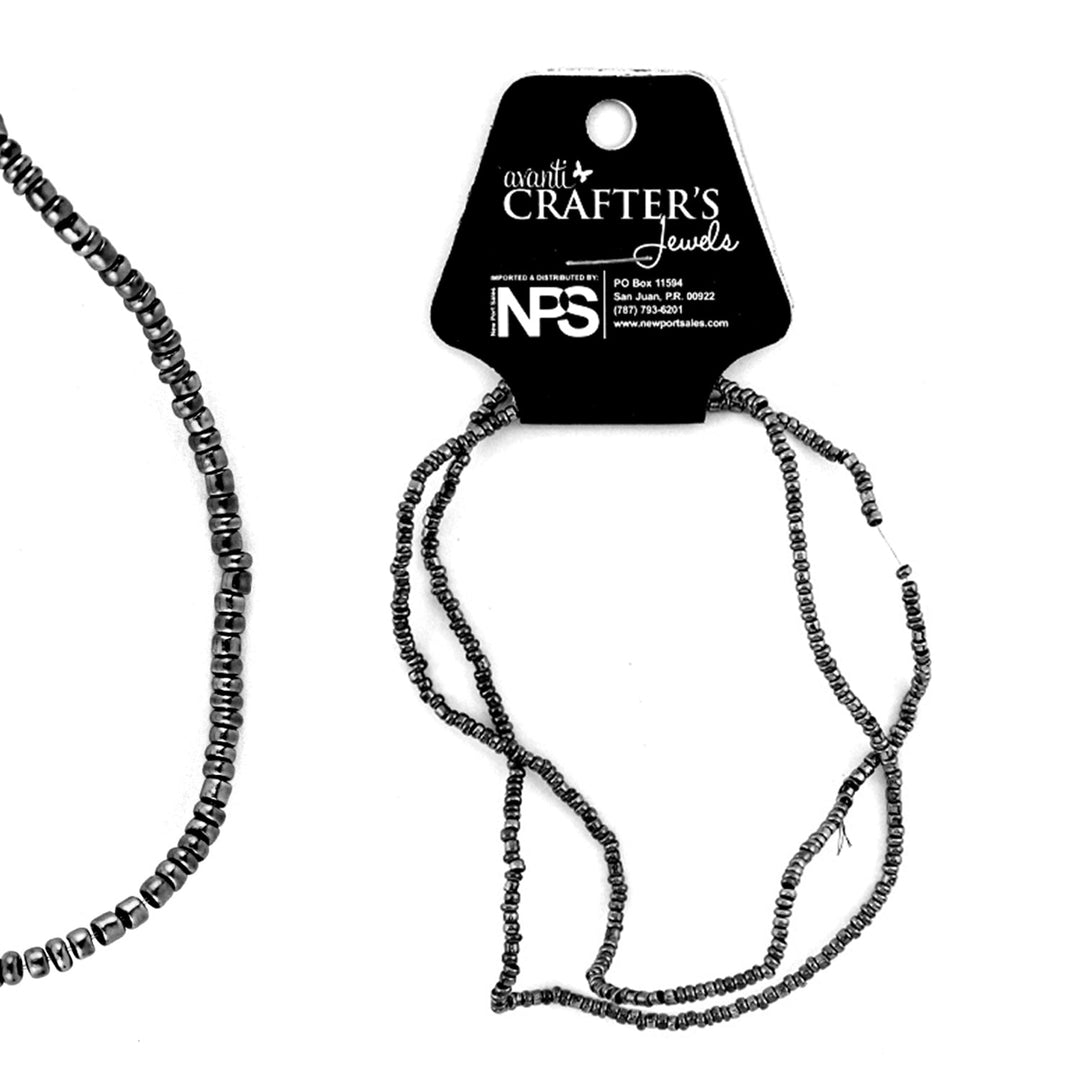 Glass Beads, Color Variety, 2x1mm, 1 Piece, 12-Pack