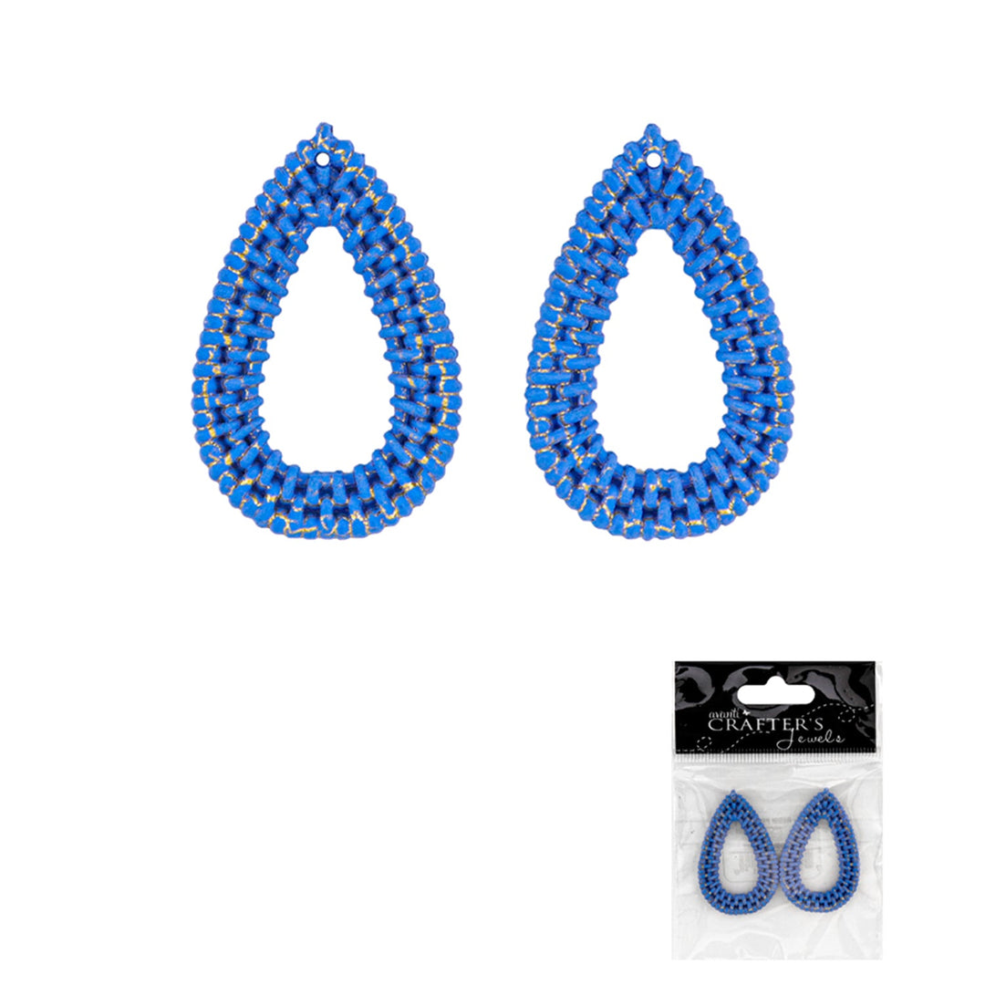 Rattan Resin Imitation Pendant, Color Variety, 2 Pieces, 12-Pack